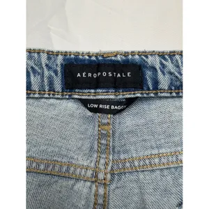 Aeropostale Low Rise Baggy Distressed Light Wash Jeans 18R Y2K Skater Jeans thumbnail 6