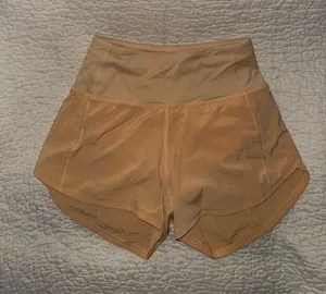 Lululemon‎ Speed Up High-Rise Lined Short Summer Glow Size 0 4” thumbnail 1