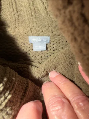 aerie Olive Green Chunky Turtleneck Sweater thumbnail 3