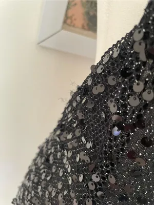 Babyboo Lorena Sequin Cowl Halter Lined Maxi Dress Black Large thumbnail 10
