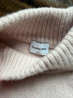 Aritzia Sunday Best Pale Pink Mockneck Sweater thumbnail 4
