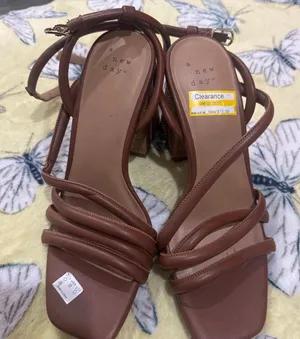 A New Day Women’s Brown Strappy Heeled Sandals – New thumbnail 1