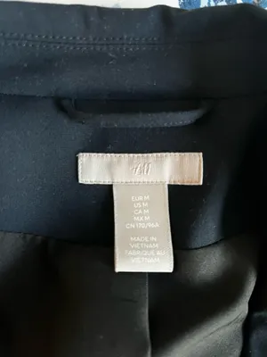 H&M Navy Blue Blazer thumbnail 3