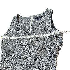 Paisley‎ Print Sleeveless V Neck Dress 90s inspired Girly Romantic Size 0 thumbnail 6