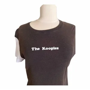 The Kooples Brown White Logo Ringer T-Shirt Women’s Size 1 NWT Retro Inspired thumbnail 3