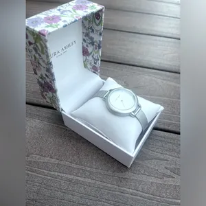 💥HP 💥 Women's Glitz Sparkle Dial Spray Silver Alloy Mesh Band Watch 36mm thumbnail 2