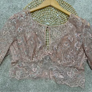 NWT Victoria’s Secret Dream Angels Allure Shimmer Long Sleeve Bra Top Lace XL thumbnail 6
