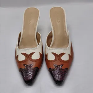 Rylee's Rodeo Western Heels Sz 10 Ivory Brown Pointed Toe Coastal Cowgirl Mules thumbnail 14