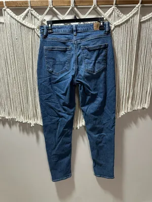 American Eagle Outfitters Women's High-Rise Slim Jeans in Blue thumbnail 5