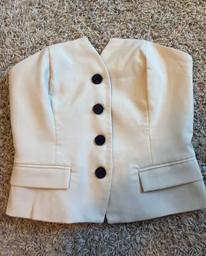 Strapless button up top Tan thumbnail 1