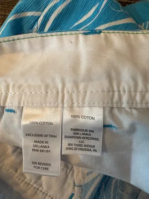 Lilly Pulitzer Callahan Shorts Wavy‎ Fish Print Blue White 4 thumbnail 6