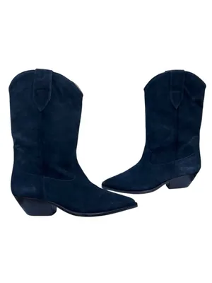Isabel Marant Duerto 35MM Velvet Calf Leather Suede Cowboy Boots Size EU 36 US 6 thumbnail 7