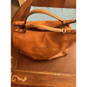 C & C California Leather Bag Satchel Crossbody Tote Womens Bag British Tan thumbnail 2