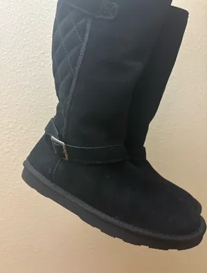 Sonoma Black fuzzy boots size seven thumbnail 1