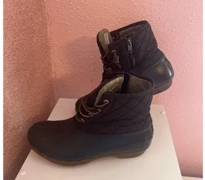 Sperry Women's 8.5 Saltwater Duck Boot Black thumbnail 7