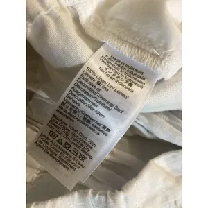 Madewell Pants Womens XL Linen Drawstring Elastic Waist Cropped Lightweight Casu thumbnail 7