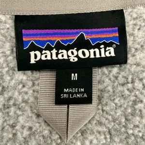 Patagonia Womens Better Sweater Full Zip Hooded Gray Jacket Embroidered Sz M EUC thumbnail 3