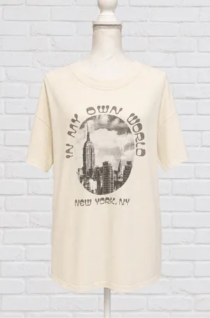 Aerie Oversized Graphic Boyfriend T-Shirt size small women's thumbnail 1