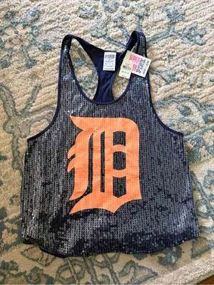 PINK Detroit Tigers sequin tank thumbnail 1