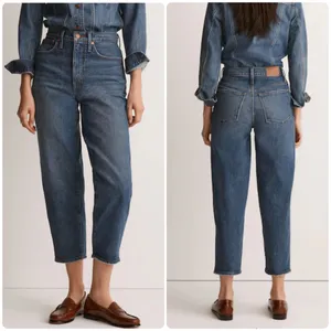 Madewell Balloon Jeans‎ in Ellisboro Wash Denim Medium Wash High Waist W28 NG265 thumbnail 2