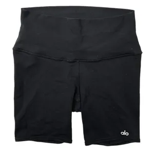 Alo Vapor Fierce Black Airbrush High Waist 4 Way Biker Shorts Women Size XS thumbnail 4