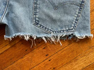 Vintage Levi's bush high waist jean shorts Wmns W30 thumbnail 7