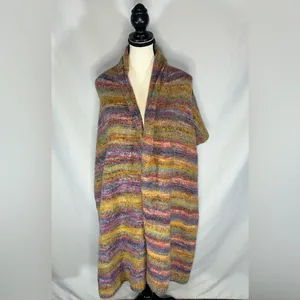 Anthropologie Akemi + Kin Space Dye Scarf Warm Knit Colorful Boho thumbnail 2