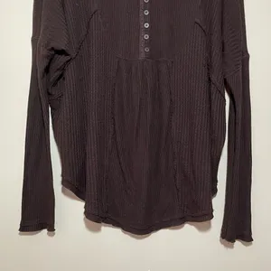 Free People Leo Henley Thermal Top thumbnail 3