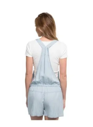 Lovestitch pinstripe short overalls L thumbnail 4