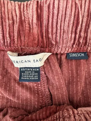 American Eagle Outfitters Wide-Leg Corduroy Pants in Dusty Rose thumbnail 2