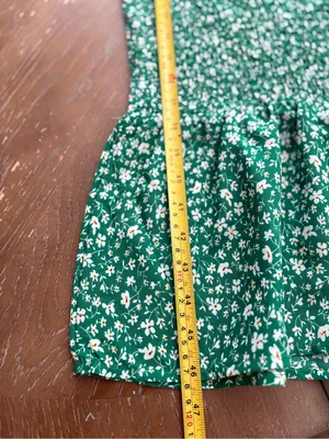 PRETTYGARDEN Green Floral Midi Dress with Smocked Bodice and Puff Sleeves thumbnail 6
