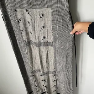 Carole Little Vintage Maxi Dress Gingham Embroidered Cottagecore Cotton Size 14 thumbnail 7