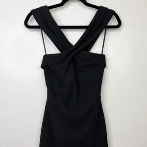 NEW Lulus Head to Cocktail Hour Black Halter Neck Open Back Maxi Dress Small thumbnail 6