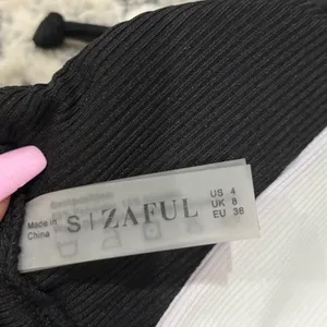 Zaful Monochrome Black & White Halter Bikini thumbnail 9
