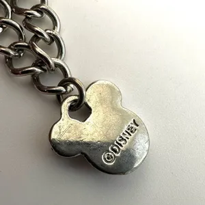 Disney rhinestone silver tone Mickey Mouse pendant necklace thumbnail 7