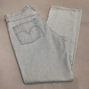 Levi's 501 Original Fit Women Size 31X30 Striped Denim Button Fly Straight Leg thumbnail 10