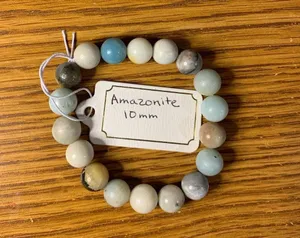 Amazonite Crystal Bracelet (10mm beads) thumbnail 4