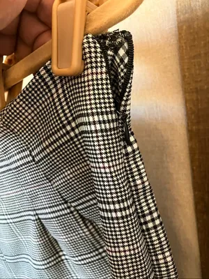 Time and Tru Black & White Plaid Slacks 16 thumbnail 6