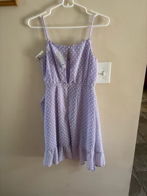 Francesca's Dress purple xs NWT thumbnail 4