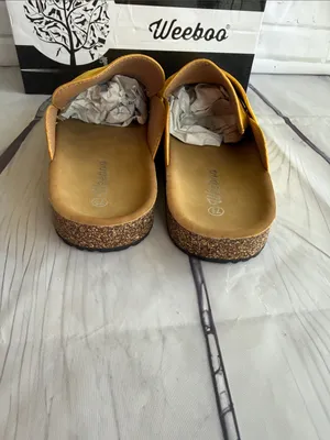 Weeboo Yellow Suede Mule Clogs Size 7.5 thumbnail 5