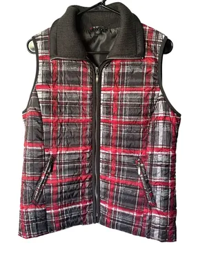 Tribal Women's Red, Black & Gray Vest thumbnail 2