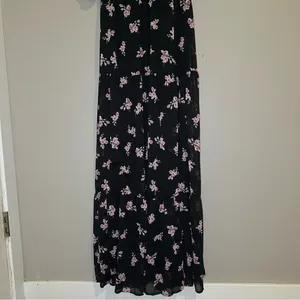 NEW Altar’d State Deanne black floral tiered maxi dress women’s size small thumbnail 5