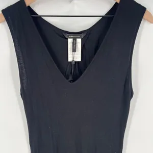 BCBGMAXAZRIA Alisanne Size L Black Sleeveless Asymmetrical‎ Hem Dress Whimsygoth thumbnail 3