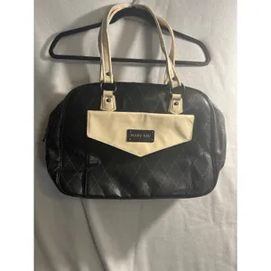 Mary Kay‎ Black Quilted Travel Tote Bag Cream Trim Consultant Organizer Damask thumbnail 10