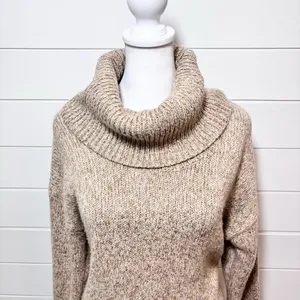 Ralph Lauren‎ Casual Tan Cowl Neck Sweater Size M thumbnail 2