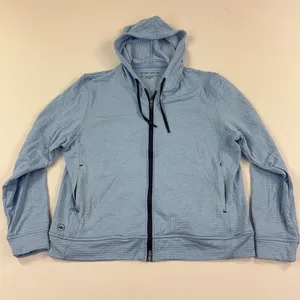 Peter Millar Women's XL Blue Full Zip Waffle Performance Golf Hoodie Crown Sport thumbnail 1
