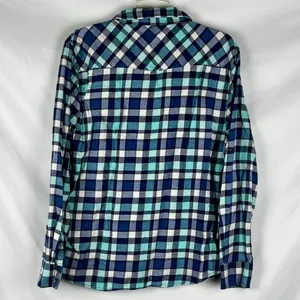 Jachs Girlfriend Bea Plaid Flannel Pearl Snap Western Shirt XL thumbnail 2