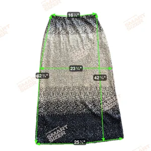 NWOT Heidi Daus Elegant‎ Sparkle Sequin Skirt Maxi Length Side Zip Size L Ombre thumbnail 6