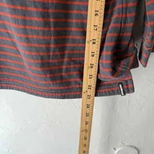 Patagonia Shirt Medium Gray Red Striped Organic‎ Cotton Long Sleeve Casual thumbnail 6