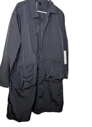 LAB Oversized Long Coat Jacket Black BLK Men's Size M NWT thumbnail 8